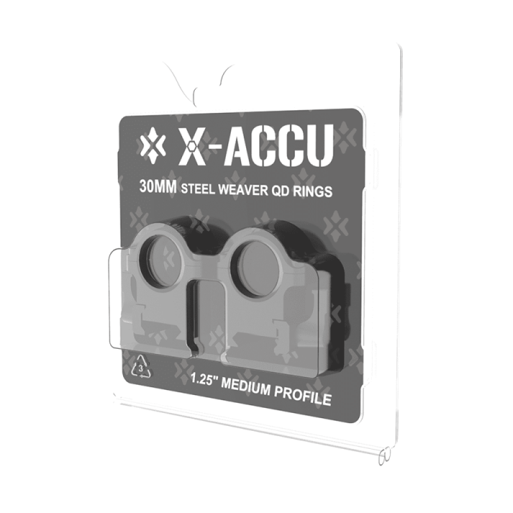 Быстросъёмные кольца для прицелов Vector Optics X-ACCU 30мм Weaver QD 1.25 дюйма