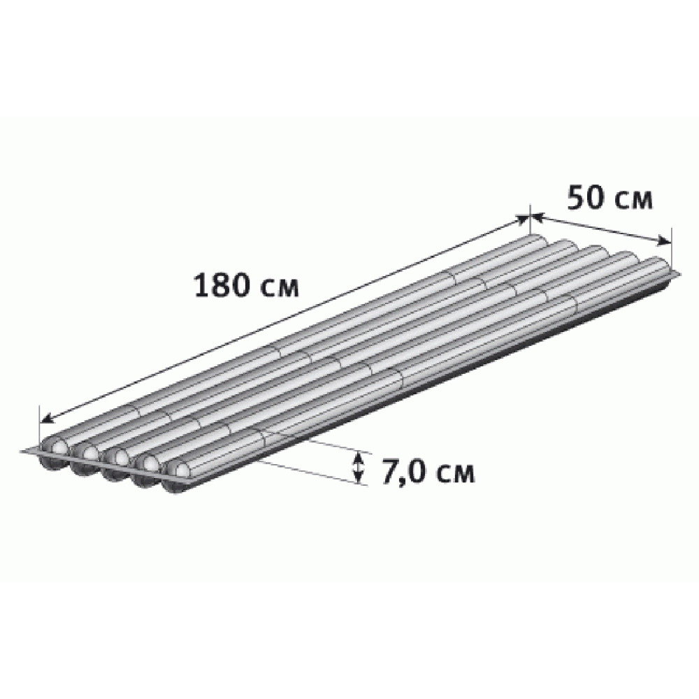 Легкий надувной туристический коврик Mark 3.71m