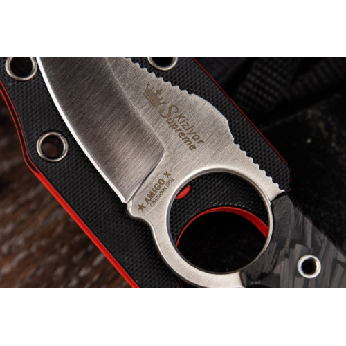 Шейный нож Amigo X CPM S35VN StoneWash