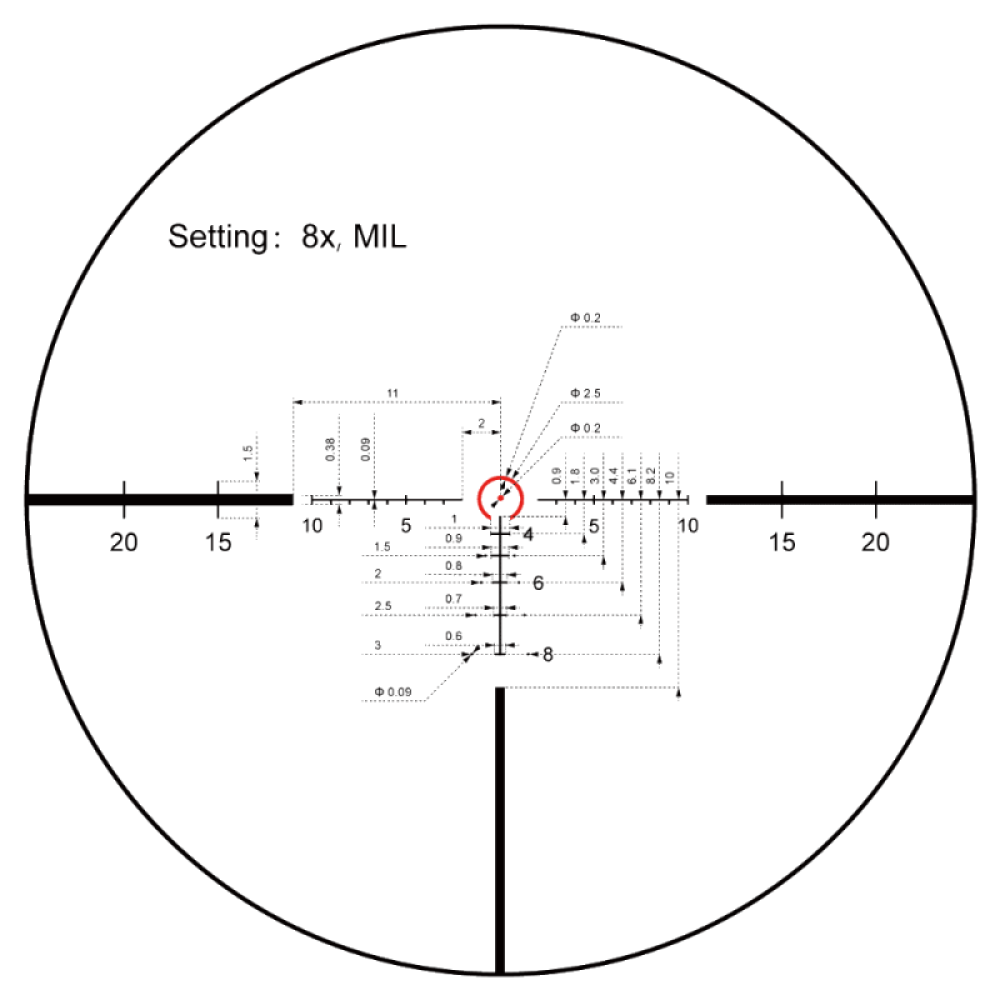 Оптический прицел Vector Optics Continental x8 1-8x24 SFP ED