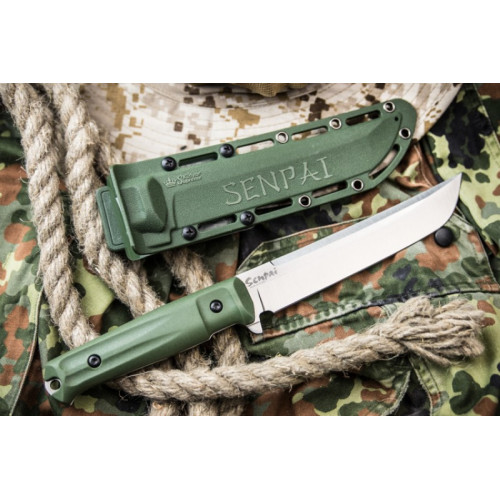 Туристический нож Senpai AUS-8 StoneWash Олива