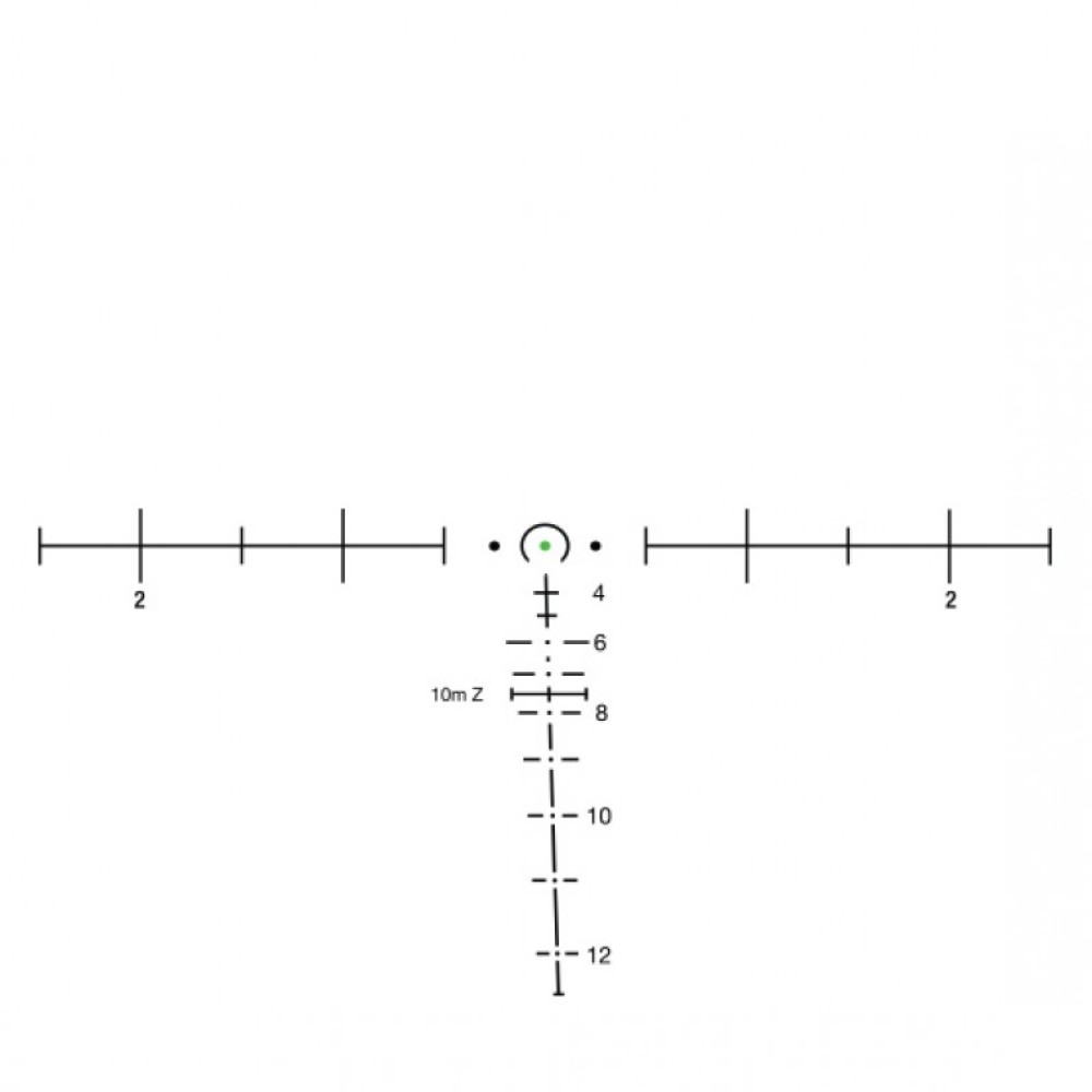 Призматический прицел Trijicon ACOG 6x48 M240 Green Horseshoe (TA648MGO-M240), Черный