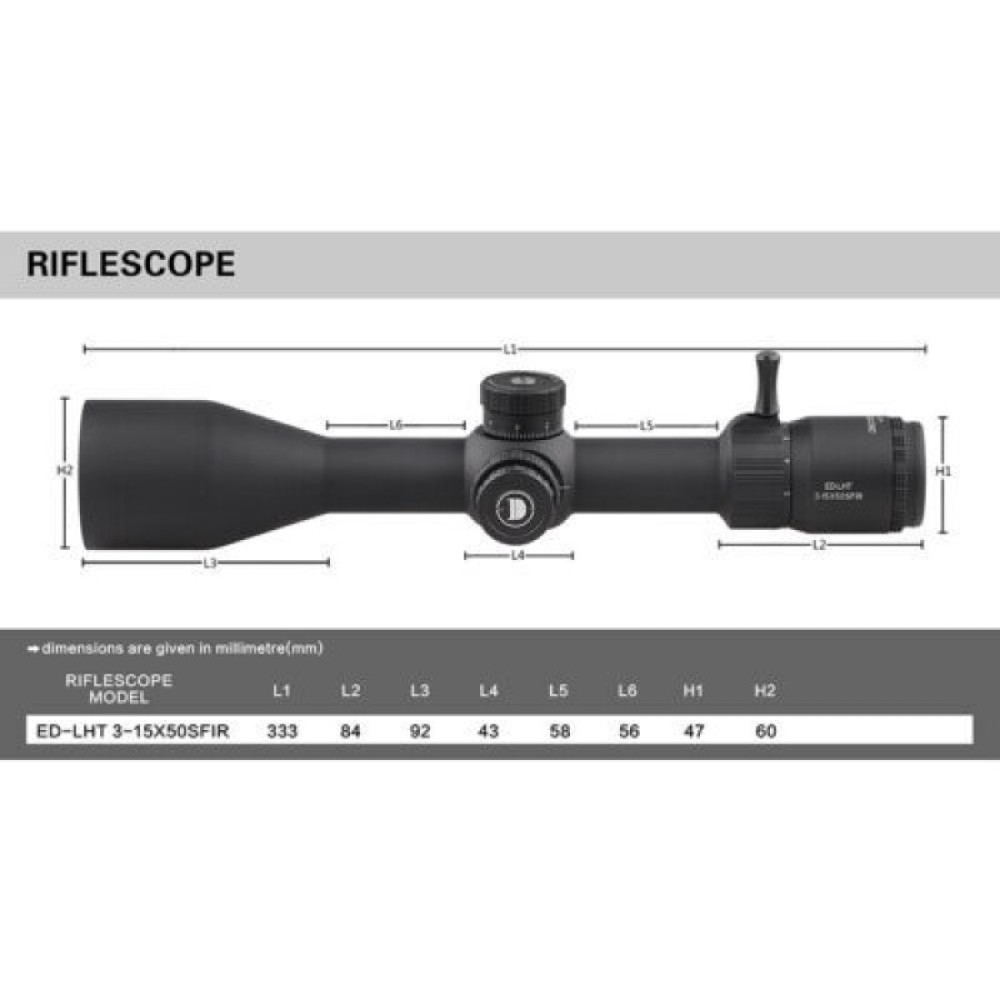 Оптический прицел Discovery ED-LHT 3-15x50