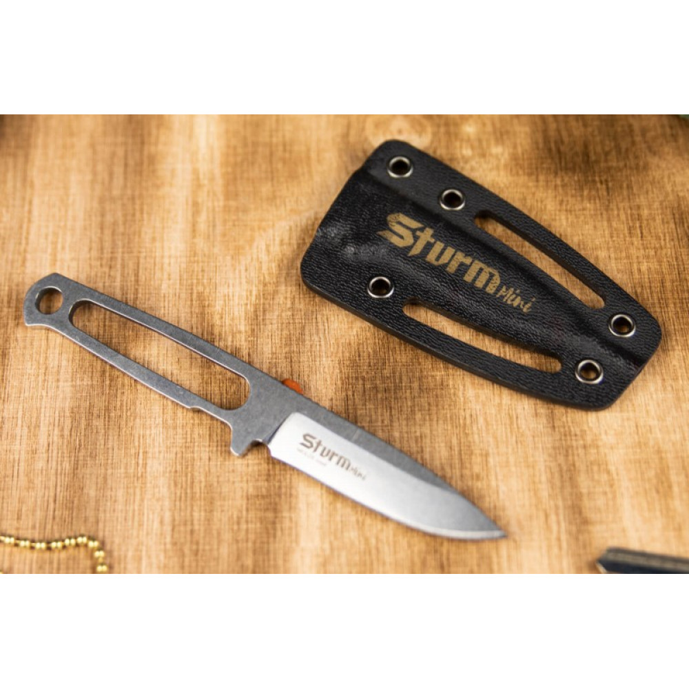 Туристический нож Sturm Mini Niolox StoneWash