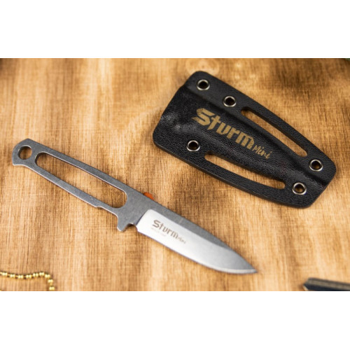 Туристический нож Sturm Mini Niolox StoneWash