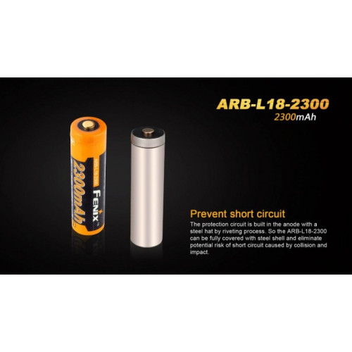Аккумулятор 18650 Fenix ARB-L18 (2300mAh)