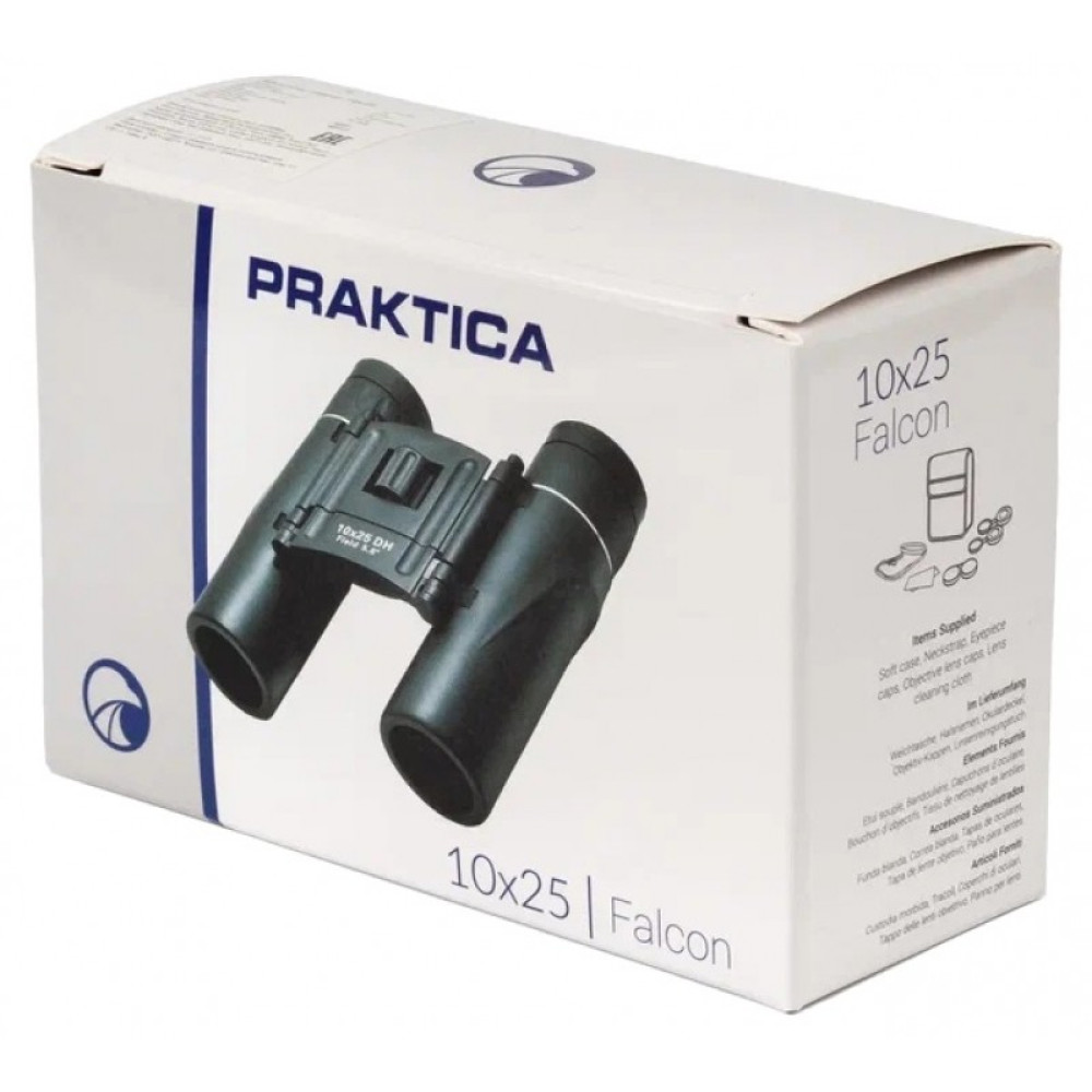 Бинокль PRAKTICA Falcon 10x25, черный, Черный