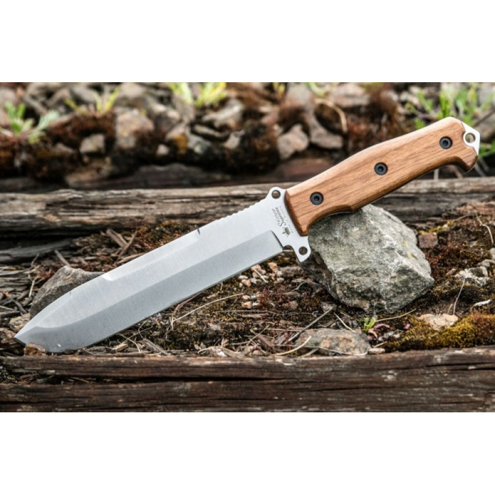 Нож выживания Survivalist X AUS-8 StoneWash Орех