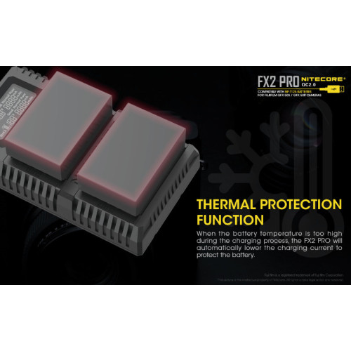 Зарядное устройство Nitecore FX2 PRO Fujifilm NP-T125