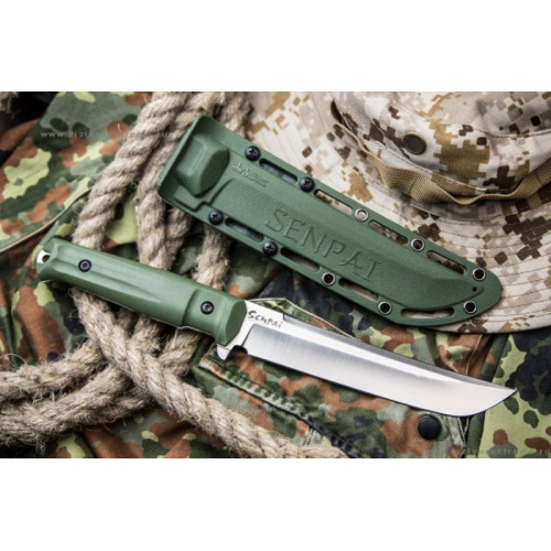 Туристический нож Senpai AUS-8 StoneWash Олива