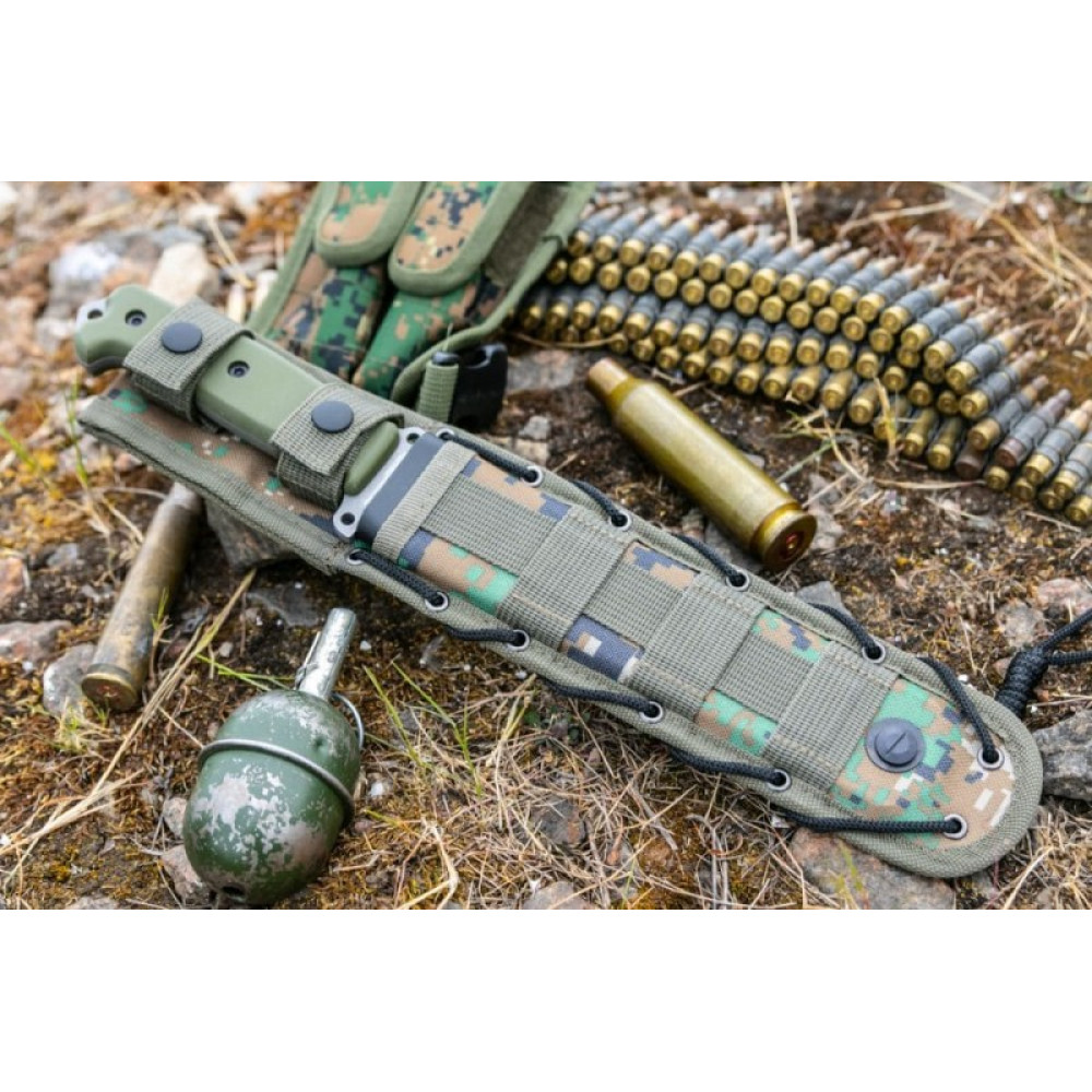 Нож выживания Survivalist X AUS-8 TacWash Green G10