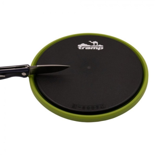 Tramp тарелка силиконовая с пластиковым дном 1070 мл (оливковый)