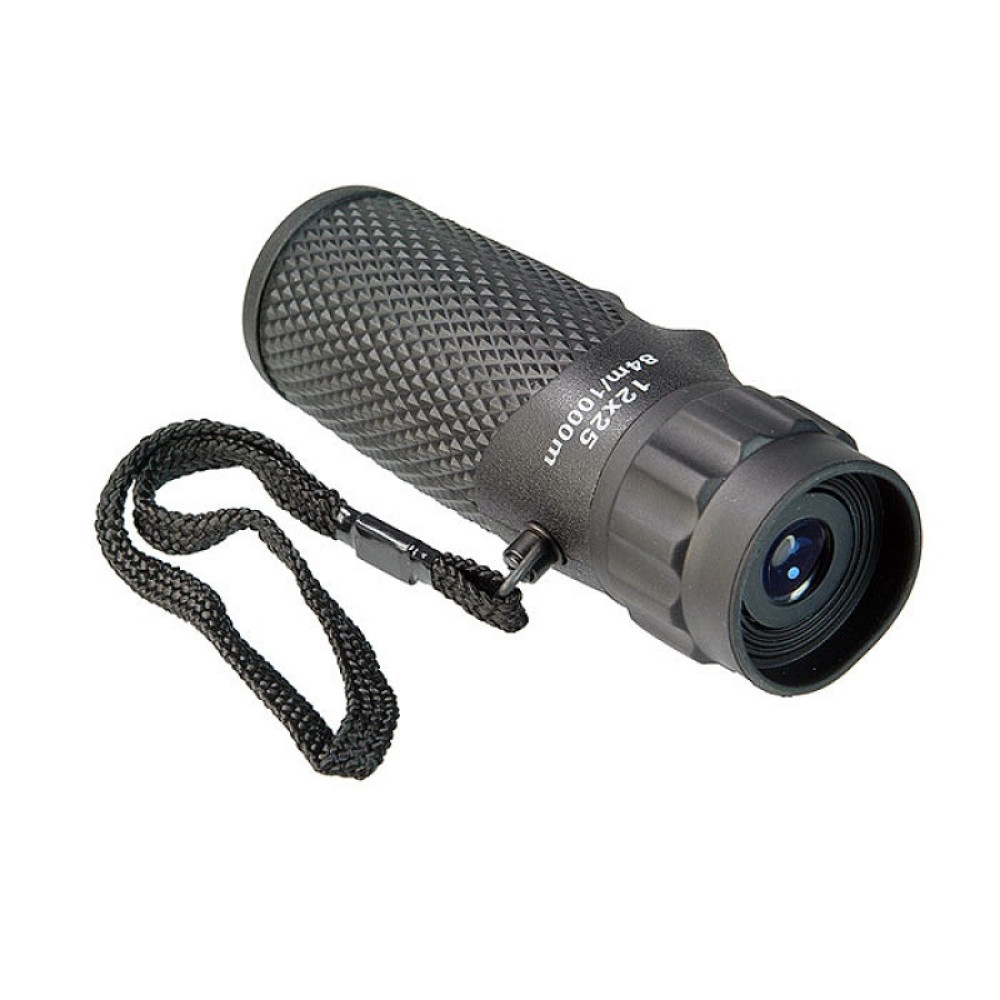 Монокуляр Veber Ultra Sport 12x25, черный, Черный