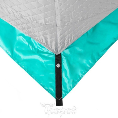 Палатка Helios Premier Комфорт 1,8x1,8 бирюза/серый