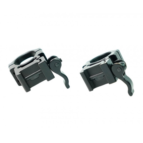 Кольца Leapers UTG 25,4 мм быстросъемные на Picatinny с рычажным зажимом, низкие