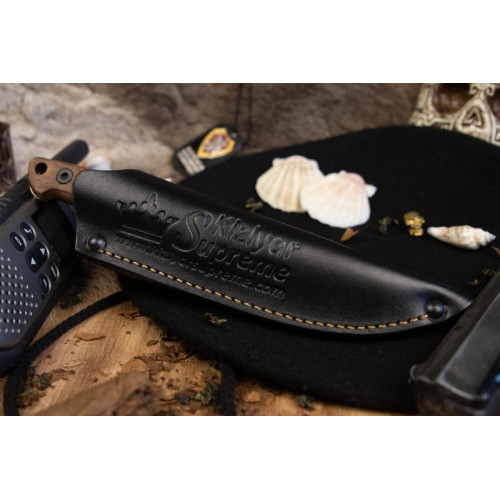 Туристический нож Nikki D2 StoneWash орех кожа