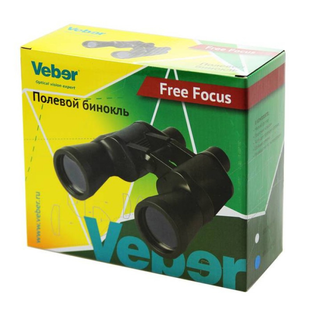 Бинокль Veber Free Focus БП 7x35, Черный