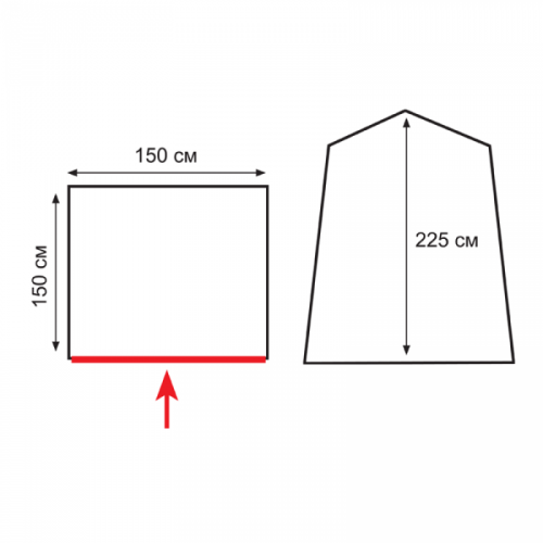 Палатка Totem душ/туалет Privat (V2) (зеленый)