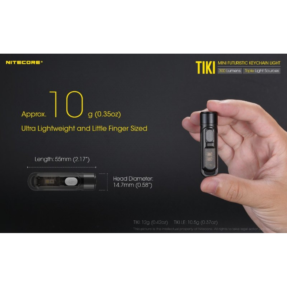 Фонарь Nitecore TIKI LE Black