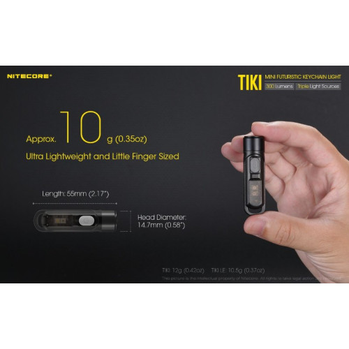 Фонарь Nitecore TIKI LE Black
