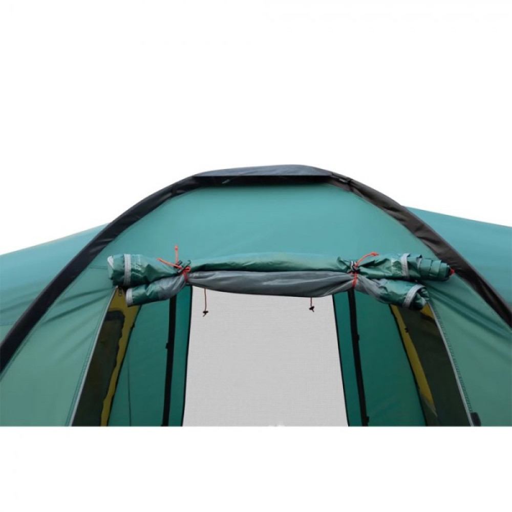 Палатка Tramp трехкомнатная Brest 9 V2, зеленый