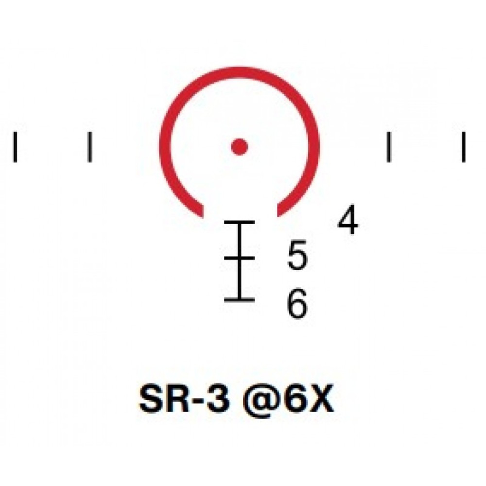 Оптический прицел EOtech Vudu 1-6x24 FFP (сетка SR3 (5.56 MOA)) с подсветкой
