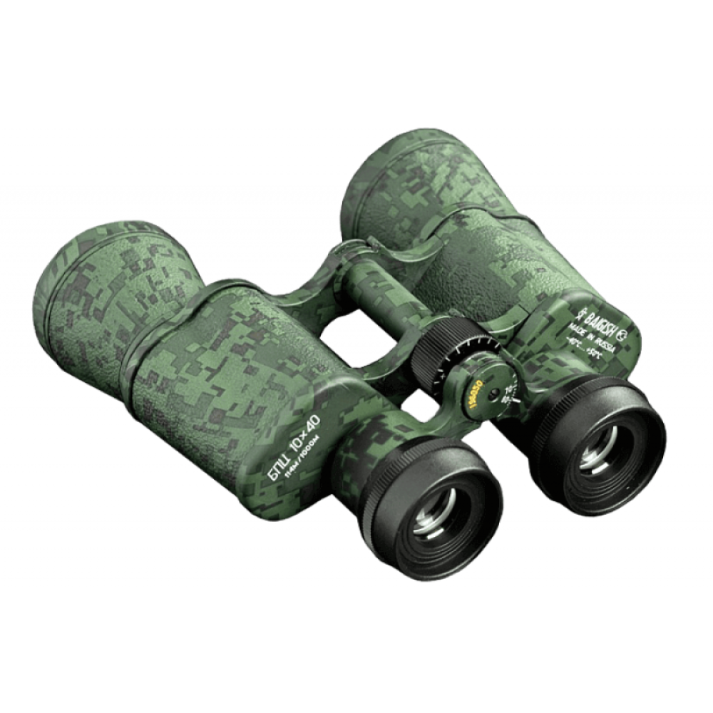 Бинокль БПЦ 10х40 камуфляж «Пиксель» с рубиновым покрытием, Камуфляж "Пиксель"