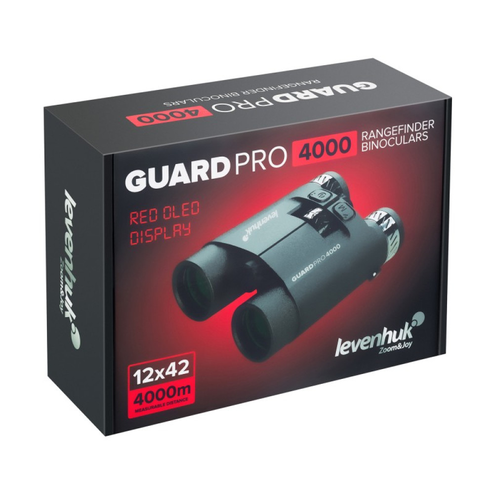 Бинокль с дальномером Levenhuk Guard PRO 4000, Черный