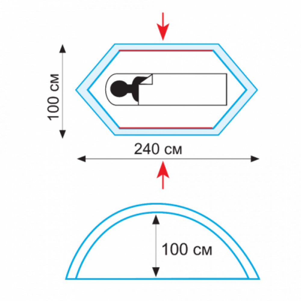 Палатка Tramp Bicycle Light 1 (V2) зеленый