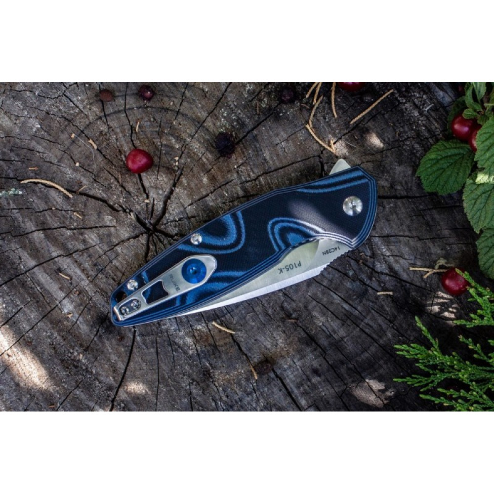 Нож Ruike Fang P105 черно-синий