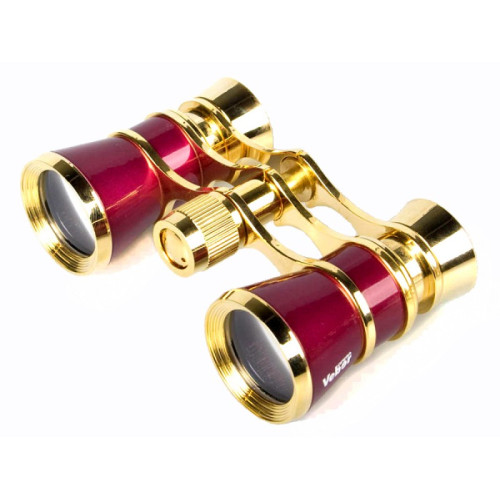 Бинокль театральный Veber Opera БГЦ 3x25, красно-золотистый, Красно-золотистый