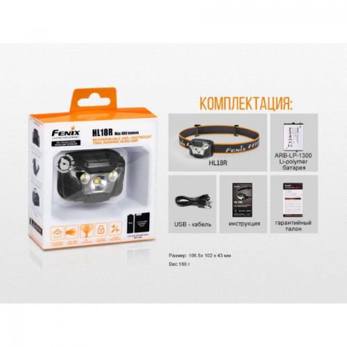 Фонарь FENIX HL18RB
