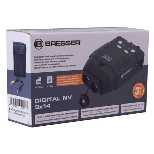 Цифровой монокуляр ночного видения Bresser 3x14, с функцией записи