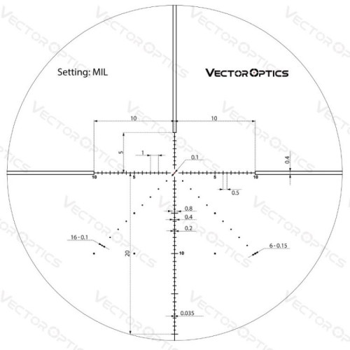 Оптический прицел Vector Optics Veyron 6-24x44 IR FFP, Черный