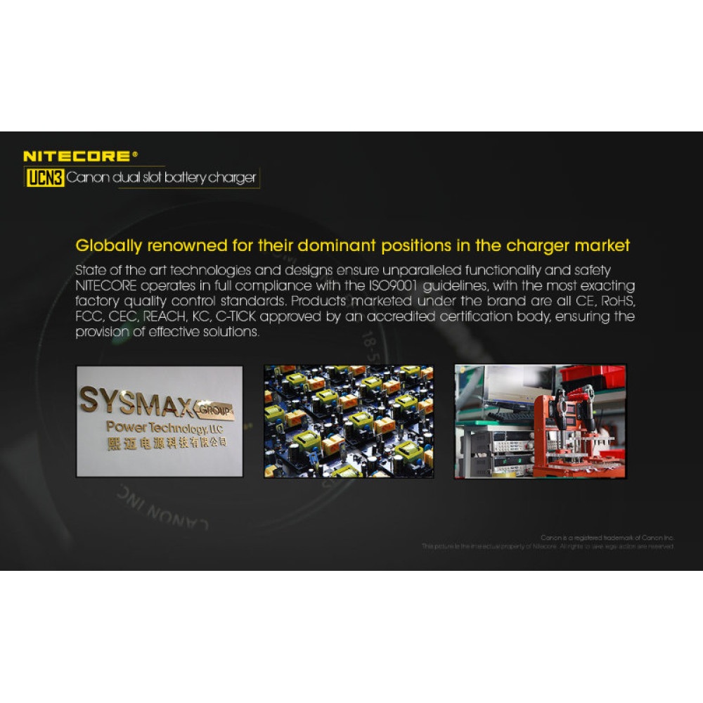 Зарядное устройство Nitecore UCN3 Canon LP-E6N