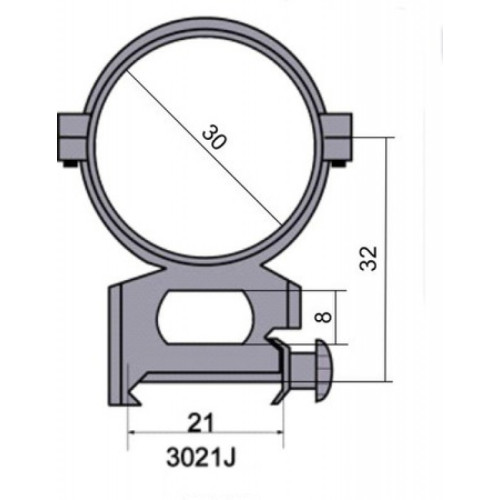 Крепление - кольца 3021 J
