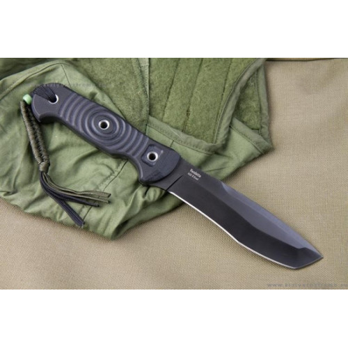 Туристический нож Vendetta AUS-8 Black Titanium