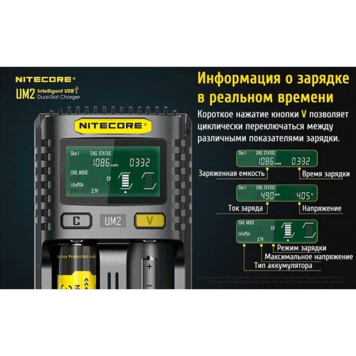 Зарядное устройство Nitecore UM2
