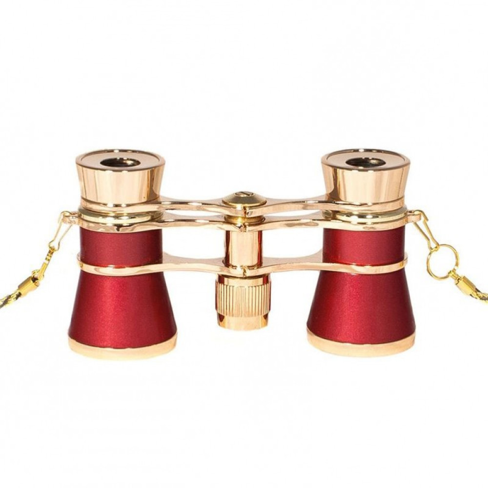 Бинокль театральный STURMAN 3x25, красный, Красный