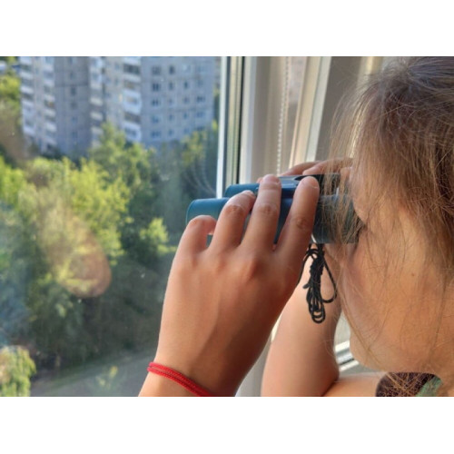 Бинокль Navigator 8х21 FF зеленый, обрезиненный, компактный, свободный фокус