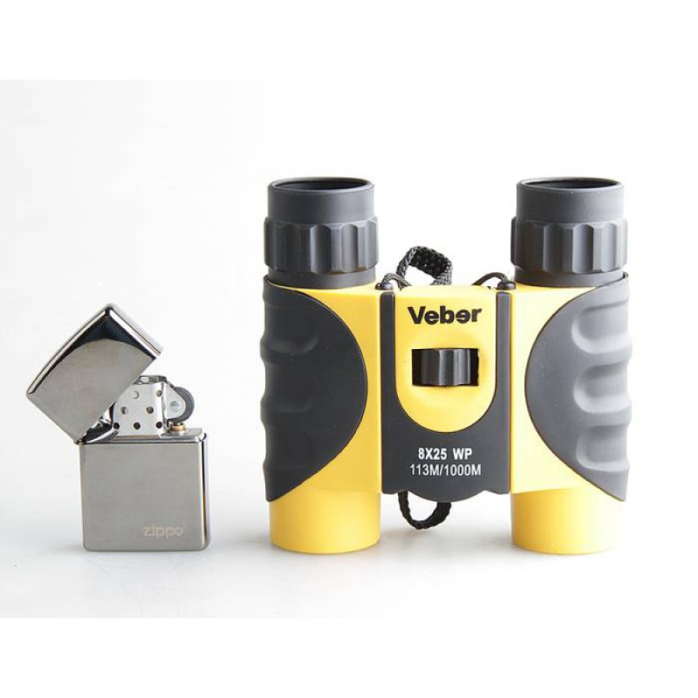 Бинокль Veber 8x25 WP, желто-черный, Желто-черный