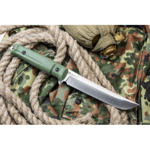 Туристический нож Senpai AUS-8 StoneWash Олива