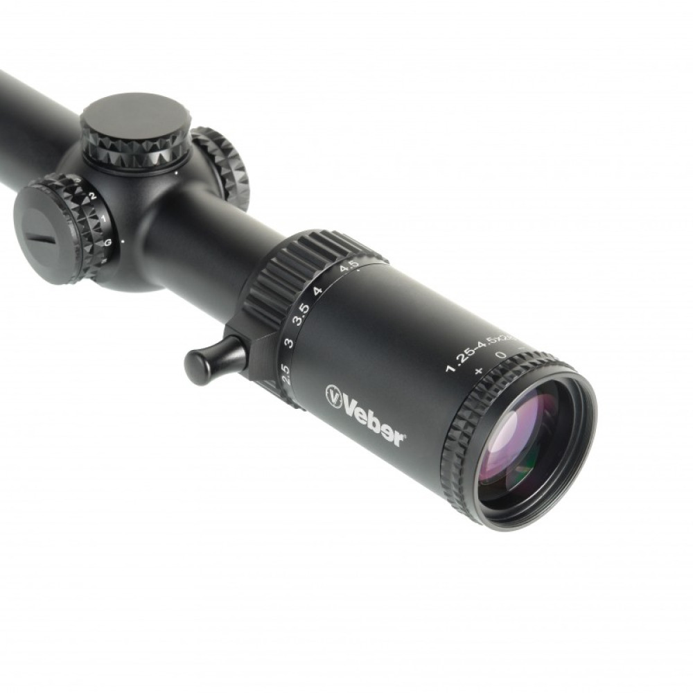 Прицел оптический Veber Wolf 1.25-4.5х26 IR FD07 Загонник