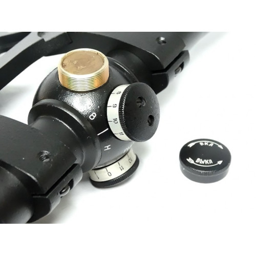 Оптический прицел Рысь 6М сетка №6 с кронштейном для Вепрь