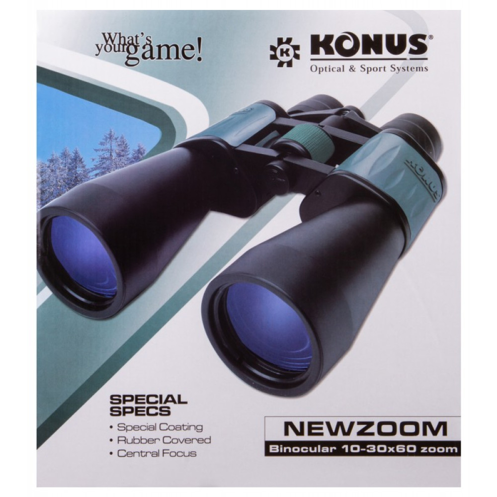 Бинокль Konus NewZoom 10-30x60