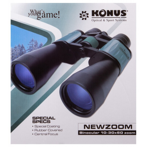 Бинокль Konus NewZoom 10-30x60