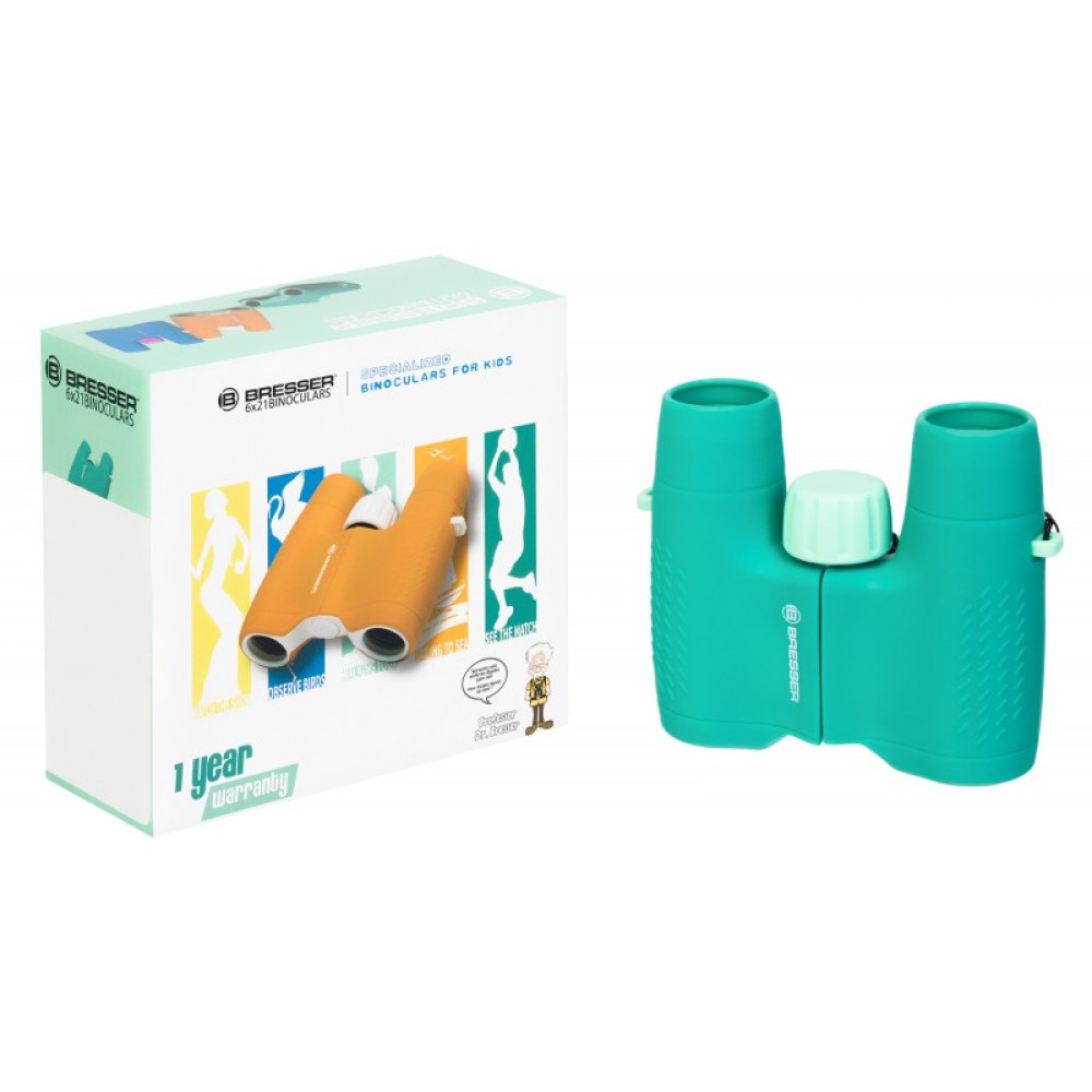 Бинокль детский Bresser Junior 6x21, зеленый