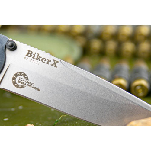 Складной нож Biker X D2 StoneWash