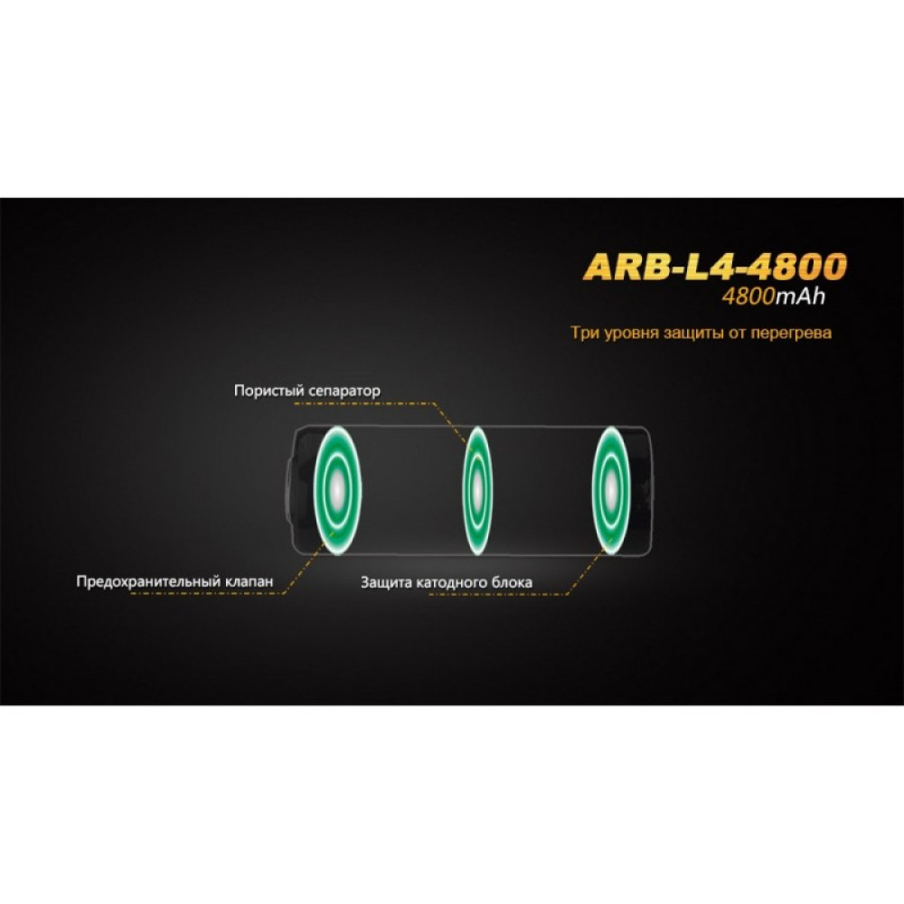 Аккумулятор 26650 Fenix ARB-L4 4800mAh ARB-L4-4800