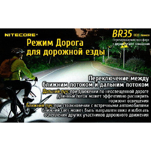 Велофара Nitecore BR35 Cree XM-L2 U2